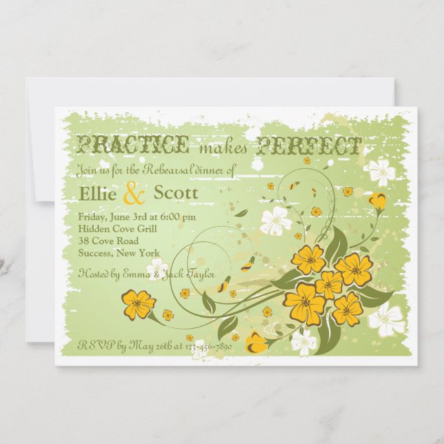 Convite do crescente do botão de ouro (Frente)