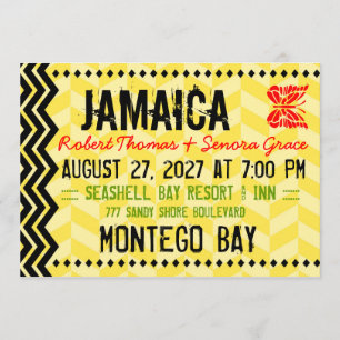 Convite do destino de JAMAICA