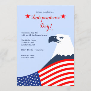 Convite do Dia 4 de Julho da Águia Americana