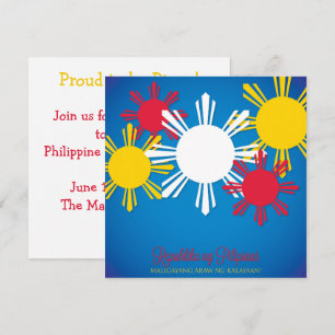 Convite do Dia da Independência Filipino