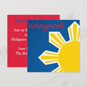 Convite do Dia da Independência Filipino