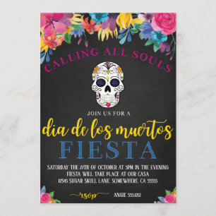 CONVITE DO DIA DE LOS MUERTOS