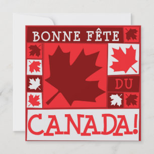 Convite do Dia do Canadá Folha de Bordo