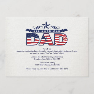 Convite do Dia dos Pais do All American Dad