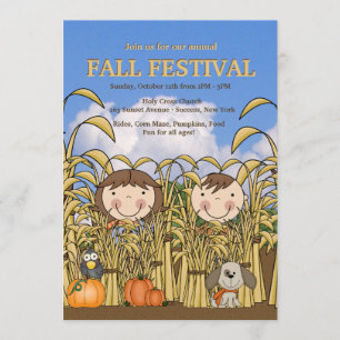 Convite do divertimento da queda