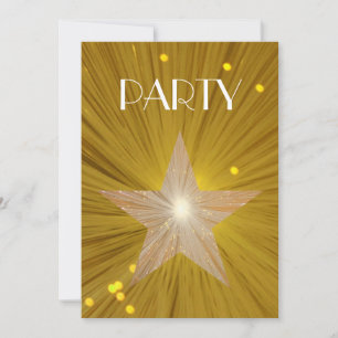 Convite do Dourado Star 'Party'