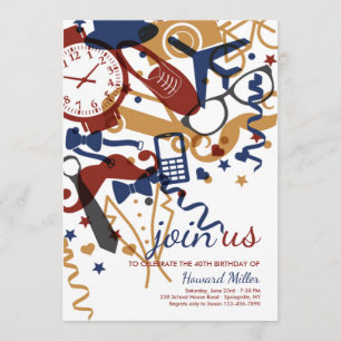 Convite do estilo do homem