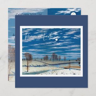 Convite do feriado do solstício de inverno - noite