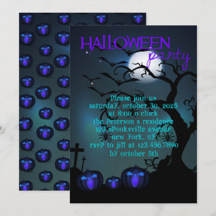 Convite do Festa de Halloween de Pumpkins