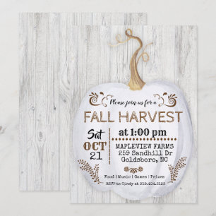 Convite do festival da colheita do outono da queda