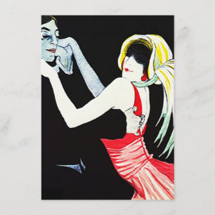 Convite do Flapper do partido do gângster dos ano