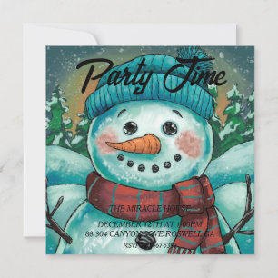 Convite do Frosty o Boneco de Neve