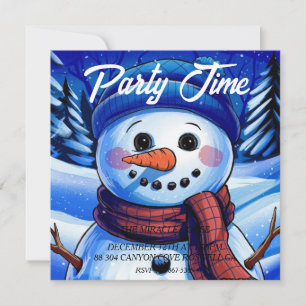 Convite do Frosty o Boneco de Neve