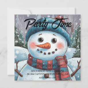 Convite do Frosty o Boneco de Neve