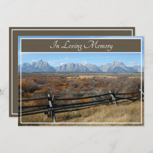 Convite do funeral da cerimonia comemorativa do