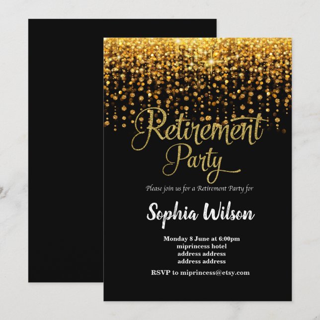 convite do Grupo de Reforma de brilho (Frente/Verso)