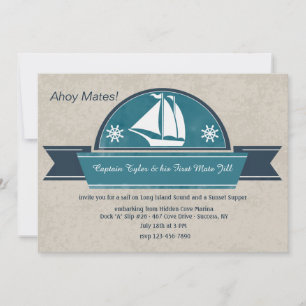 Convite do iate da navigação