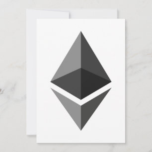 Convite do ícone cinza do Ethereum