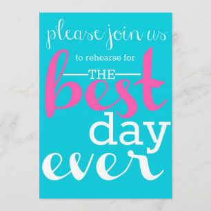 Convite do jantar de ensaio do casamento