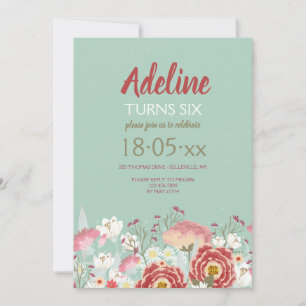 Convite do jardim do primavera