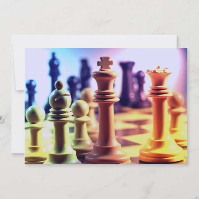 Convite do jogo de xadrez (Frente)