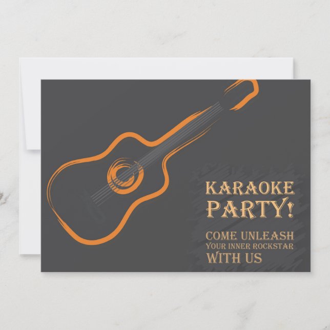 Convite do karaoke (Frente)