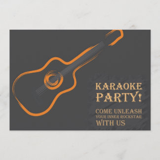 Convite do karaoke