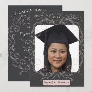Convite do mais velho Retrato para Graduação de Fo