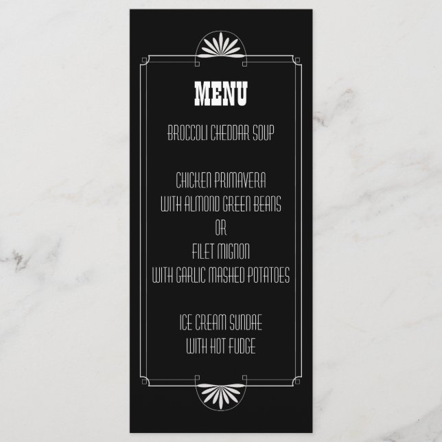 Convite do menu do casamento do bilhete de teatro (Frente)