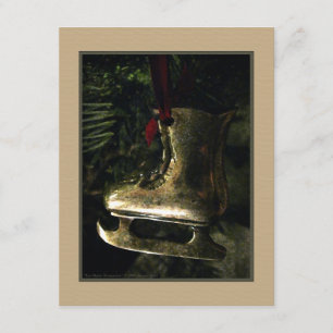 Convite do ornamento do skate de gelo