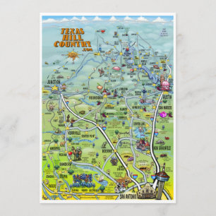 Convite do país do monte de Texas