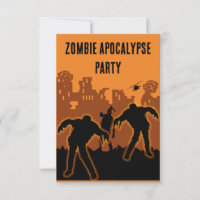 Convite do Partido Apocalypse Zombie