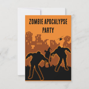 Convite do Partido Apocalypse Zombie