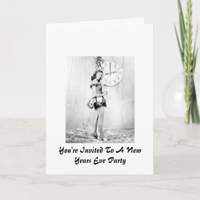 Convite do partido da véspera de ano novo (Frente)