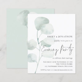 Convite do Partido de Casamento de Eucalyptus QR