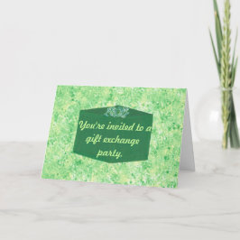 Convite do Partido de Troca de Natal Verde