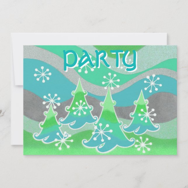 Convite do "Partido Verde" das Árvores de inverno (Frente)