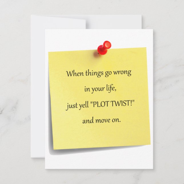 Convite do post-it da torção do lote (Frente)