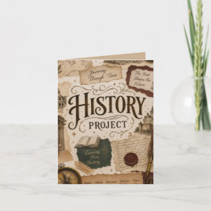 Convite do Projeto de história personalizado   Ant