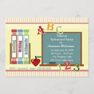 Convite do quadro da aposentadoria do professor