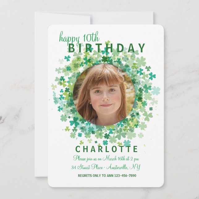 Convite do quadro do trevo (Frente)