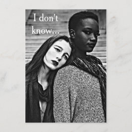 Convite Do romance do Bi LGBT do "cartão racial amor &"