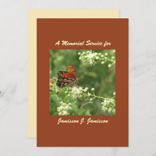 Convite do Serviço Memorial, Borboleta Laranja