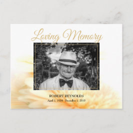 Convite do Serviço Memorial do Funeral Fotográfico