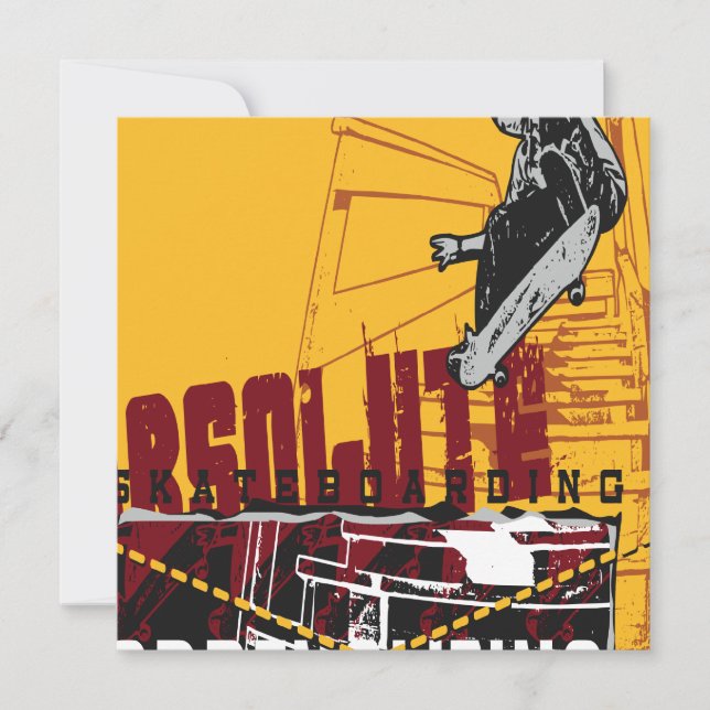 Convite do skate de Oxygentees (Frente)