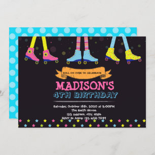 Convite do skate de rolo