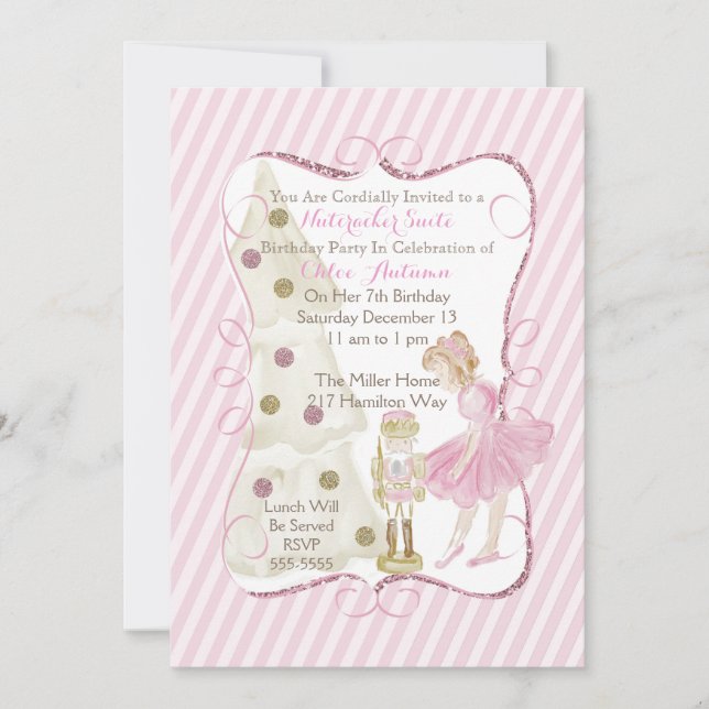 Convite do Suite Nutcracker (Frente)