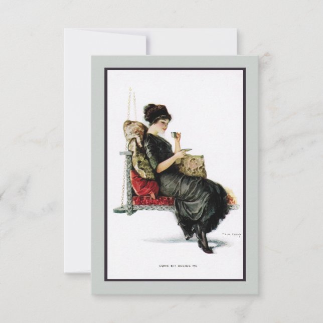 convite do tea party do balanço do patamar dos (Frente)