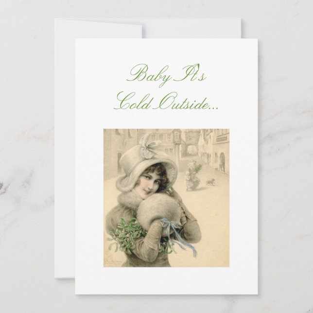 Convite do tea party do Natal (Frente)