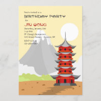 Convite do Templo Chinês